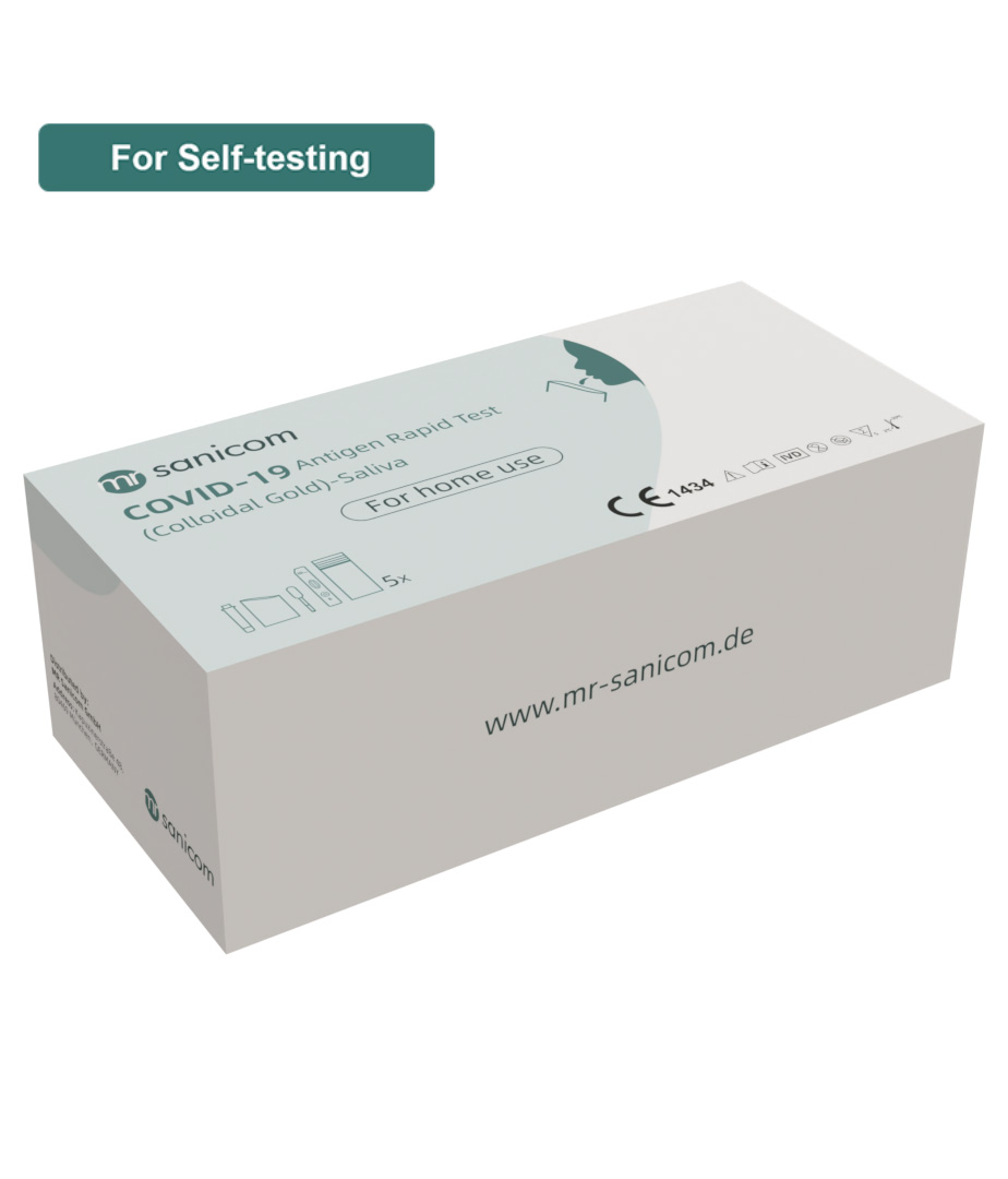 MR SaniCom COVID-19 Antigen Rapid Test(Colloidal Gold)-Saliva